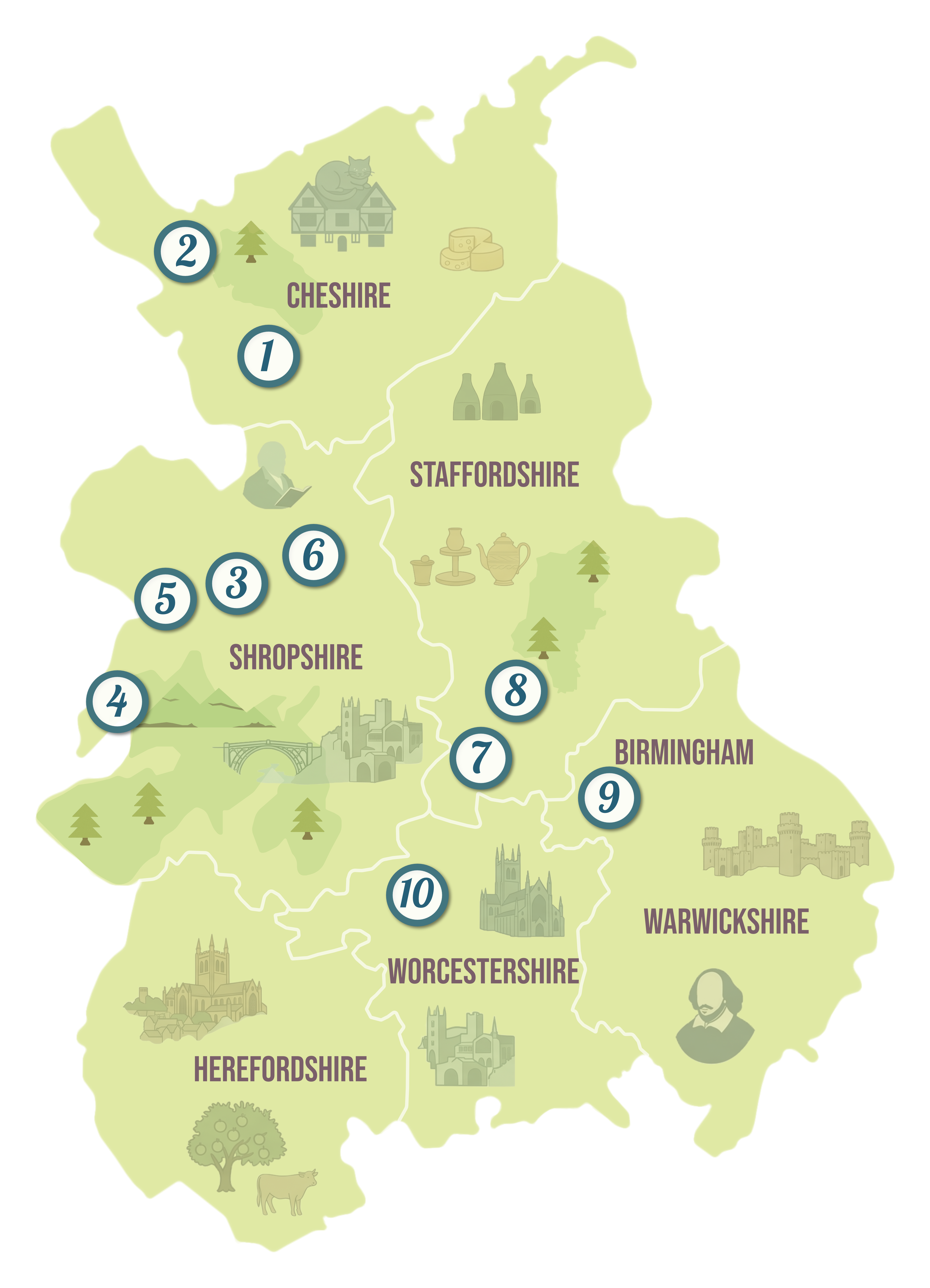 Severn Valley Wine Trail Map